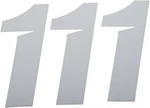 Dcor 45-30-1 Slash Number Plate #1 White 6". Fixed Price $13.95.
