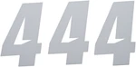 Dcor 45-28-4 Slash Number Plate #4 White 4". Fixed Price $13.95.