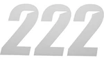 Dcor Slash Plate Number #2 7"H White 3-PACK. Fixed Price $11.83.