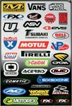 Factory Effex 10-68004 Sponsor Stickers Kit 13-9057 4320-0714. Fixed Price $18.66.