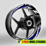 S04B Blue 2-PIECE Decals Wheel Stickers For Ninja H2R 15 16 17 18 19 20 21 22. Fixed Price $40.32.