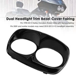 Dual Headlight Trim Bezel Cover Fairing For Road Glide 1998 2013 Black. Fixed Price $67.99.
