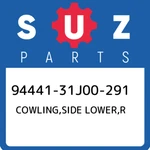94441-31J00-291 Suzuki Cowling,side Lower,r 9444131J00291, New Genuine Oem Part. Fixed Price $36.54.