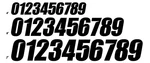 Dcor Slash Series Individual Numbers 6IN. - NO.6 Black Motorcycle Atv/utv. Fixed Price $16.38.