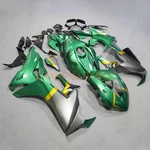Gloss Emerald Green & Silver With Gold Fairing Kit For Honda CBR1000RR 2017-2025. Fixed Price $445.83.