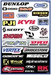 Factory Effex Fx Sponsor Sticker Sheet 10-68000. Fixed Price $27.15.