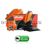 Ktm Exc 125/200/250/300/400/450/530 2008-2011 Orange/black Polisport Plastic Kit. Fixed Price $140.63.