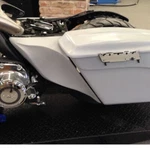 6" Stretched Side Cover Panel For Harley Touring Electra Street Road Glide 09-13. Fixed Price $249.00.