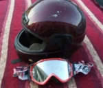 Hjc CL-10 Motorcycle Helmet Burgundy. Fixed Price $23.99.