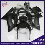 Matte Black Fairing Kit For Kawasaki Ninja ZX6R 2003 2004 ZX636C Body Work. Fixed Price $329.00.