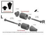 10-11 Bmw S1000RR Vortex Frame Sliders No Cut Black 2010 2011. Fixed Price $93.85.
