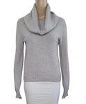 Central Park West 100% Cashmere Gray Cowl Turtleneck Long Sleeve Sweater. Fixed Price $29.00.