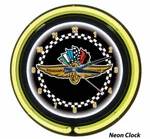 Indianapolis Indy 500 Racing Nascar 2 Ring Neon Clock. Fixed Price $99.95.