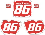 1985-1986 Honda Cr 125 Pre Printed Red Backgrounds With White Shock Series. Fixed Price $43.99.
