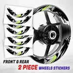 S03B Light Green 2-PIECE Rim Wheel Stickers For Ninja ZX6R 16 17 18 19 20 21 22. Fixed Price $37.87.
