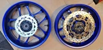 New 2015-2026 Yamaha R1 Oem Wheel Set Blue Front Rear Rotors Rim MT-10 FZ-10. Fixed Price $1499.00.