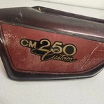 1982 Honda CM250C Custom Left Side Cover Frame Panel. Fixed Price $65.00.