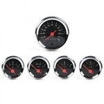 5 Gauge Set Sae American Classic Black, Orange Vintage Needles, Chrome Rings. Fixed Price $263.10.