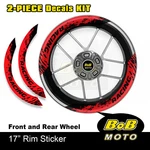 Blue S08B Motorcycle 17 Inch Decals Rim Wheel Stickers Stripes Inner For Suzuki. Fixed Price $32.50.