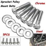 Steel 2-1/2" Rear Pulley Allen Bolts For Harley Big Twin & Xl Dyna Road King. Fixed Price $23.99.
