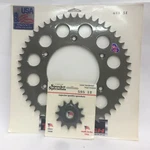 125 1997-2002 Rear Sprocket 49 Tooth Aluminum & Front 425/595 Motocross. Fixed Price $69.97.