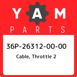 36P-26312-00-00 Yamaha Cable, Throttle 36P263120000, New Genuine Oem Part. Fixed Price $40.34.