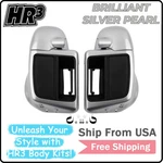 Lower Vented Fairings Fit For Harley Touring 2014-2024 Brilliant Silver Pearl. Fixed Price $229.99.