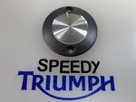 Triumph Bonneville Bobber Black Alternator Cover Badge Graphite T1269017. Fixed Price $17.47.