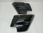 Harley-davidson 2016 Road Glide Fltru Side Covers Vivid Black W/ Silver Stripes. Fixed Price $149.00.