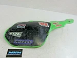 1987 Kawasaki Genuine Right Side Number # Plate Green Panel Oem. Fixed Price $59.00.
