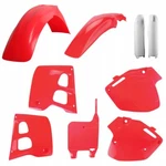 Polisport Mx Plastic Kit Fluorescent Red Honda Cr 250 1990-1991. Fixed Price $144.19.