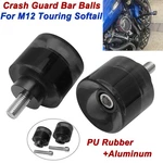 2X M12 Protective Slider Crash Bar End Engine Guard Balls For Harley Touring. Fixed Price $26.59.