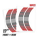 Red STRIPE2 17 Inch Edge Rim Sticker For Honda CBR650F 14 15 16 18. Fixed Price $33.87.