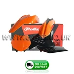 Ktm 125/144/150/250/450/505 Sxf 2007-2010 Orange/black Polisport Plastics Kit. Fixed Price $140.63.