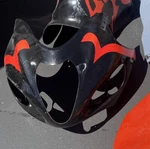 99-07 Suzuki Hayabusa GSX1300R Front Upper Headlight Nose Fairing Cowl. Fixed Price $95.00.