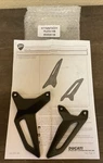 Ducati Panigale V2 Carbon Heel Guards For Rider Footpegs Oem #96450811B #M588.. Fixed Price $163.04.