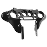 Hogworkz Vivid Black Front Inner Speedometer Cowl Fairing Harley Batwing 96-13. Fixed Price $377.98.