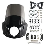 Fatecim Motorcycle 5.75" Headlight Fairing With 15" B - Smoke Windscreen. Fixed Price $185.84.