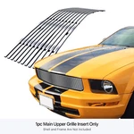 Fits 2005-2009 Ford Mustang V6 Main Upper Chrome Billet Grille Insert. Fixed Price $40.99.