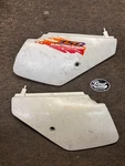 Suzuki Oem 1995 DM350ES Side Panel Number Plates 47911-15D0. Fixed Price $100.00.