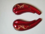 Peace Sports Diablo Chopper TPGS-409 Front Wheel Side Paired Farings Burgundy. Fixed Price $30.00.