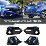 Front & Rear Bumper Fog Light Garnish Covers For Honda Civic Hatchback 2017-2021. Fixed Price $66.00.