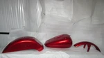 00-07 Harley Davidson Fxstd Softail Deuce Gas Tank + Fenders Paint Set Red Flame. Fixed Price $1299.99.