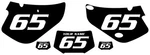 2000-2009 Honda XR650R Custom Pre-printed Black Backgrounds White Numbers. Fixed Price $38.99.
