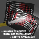 Red 17" Wheel Rim Reflective Stickers SH19 For Suzuki Bandit Gsf 1250 13 14. Fixed Price $27.80.