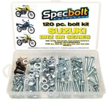 120PC Specbolt Suzuki Pieces Factory Size Hardware, Brilliant Silver Zinc. Fixed Price $60.99.