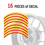 For Triumph Daytona 675 06-17 16 Edge Rim Stickers Inch Y01B Yellow Red. Fixed Price $27.85.