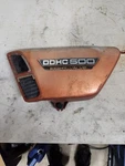 Yamaha DOHC500 Left Side Cover Panel Blue. Fixed Price $35.00.