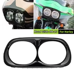 Black Headlight Bezel Scowl Outer Fairing Cover For Harley Road Glide Custom. Fixed Price $34.20.