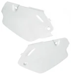 Ufo White Plastic Rear Side Panels For '96-02 Honda CR80 (HO03626#041). Fixed Price $48.68.